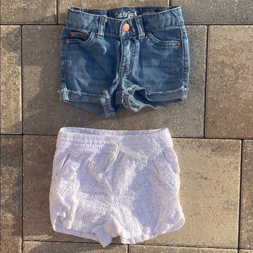 2 pairs of girls Shorts- Like NEW